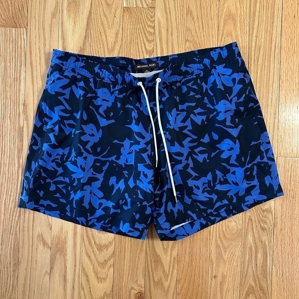 Michael Kors swim shorts swim trunks board shorts blue sz XL